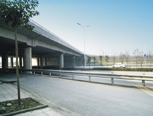 公司改造修建的成（都）—新（津）大件路蔡湾立交桥